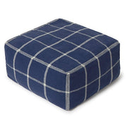 Poef Geo Block Navy Blue - 45 x 45 cm - Poefs en kinderzetels Lorena Canals - In den Olifant