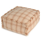 Poef Handloom Pouf Rose - 40 x 40 x 20 cm - Kinderzetels en poefs Lorena Canals - In den Olifant