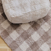 Poef Vichy Ivory - 40 x 40 x 20 cm - Kinderzetels en poefs Lorena Canals - In den Olifant