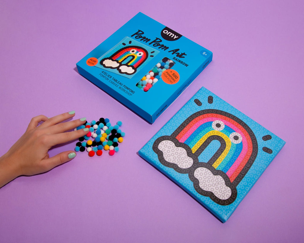 Pom Pom Art - Rainbow - Knutselset Omy - In den Olifant