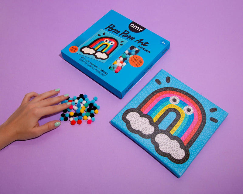 Pom Pom Art - Rainbow - Knutselset Omy - In den Olifant