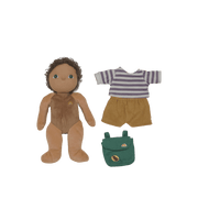 Pop Dress Me Dinky - Finn Fernwood Mustard - Lappenpoppen Olli Ella - In den Olifant