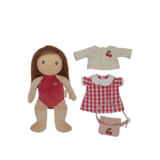 Pop Dress Me Dinky - Hazel Hawthorne Red - Lappenpoppen Olli Ella - In den Olifant