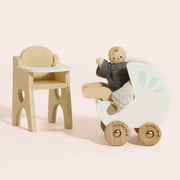 Poppenhuismeubels Babykamer - 4 delig - Poppenhuismeubels en accessoires Le Toy Van - In den Olifant
