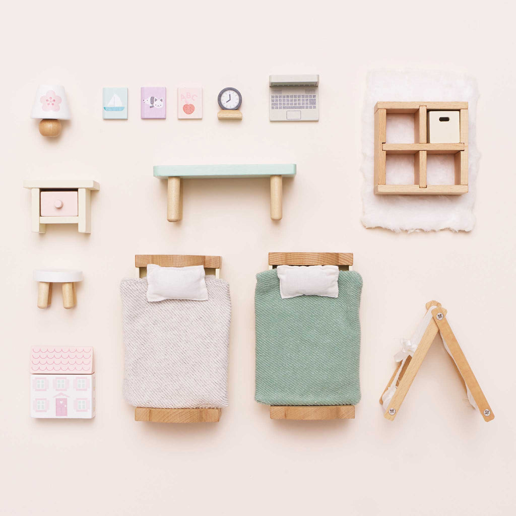 Poppenhuismeubels - kinderkamer - Poppenhuismeubels en accessoires Le Toy Van - In den Olifant