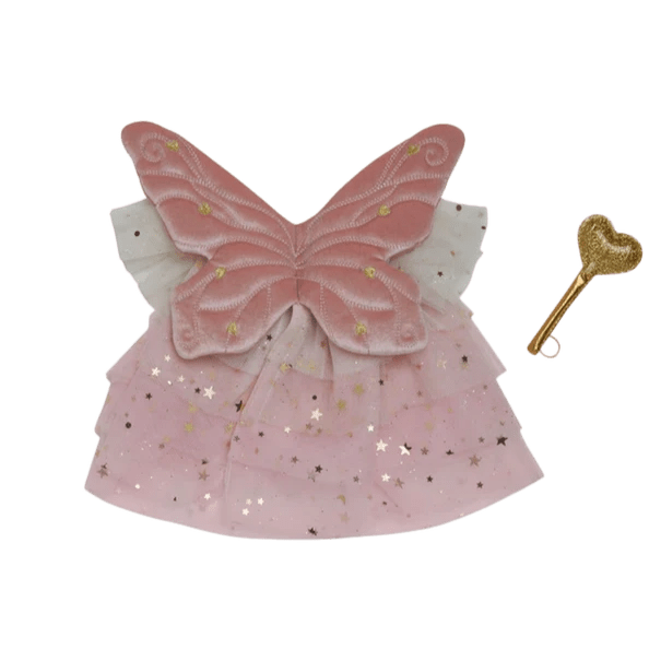 Poppenkledij Dinkum Dolls - Fairy Outfit Set Pink - Poppenkleding Olli Ella - In den Olifant