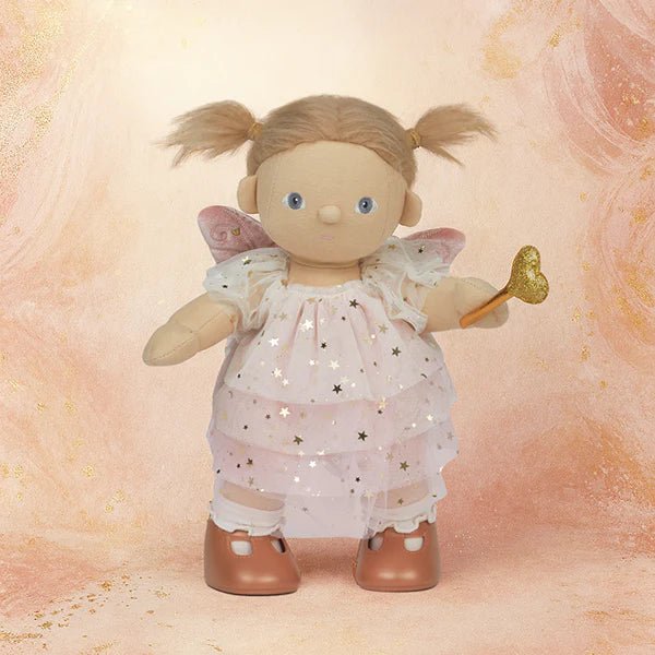 Poppenkledij Dinkum Dolls - Fairy Outfit Set Pink - Poppenkleding Olli Ella - In den Olifant