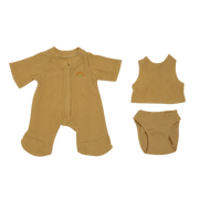 Poppenkleertjes Dinkum Dolls - Pointelle PJ Set Honey - Poppenkleding Olli Ella - In den Olifant