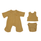 Poppenkleertjes Dinkum Dolls - Pointelle PJ Set Honey - Poppenkleding Olli Ella - In den Olifant