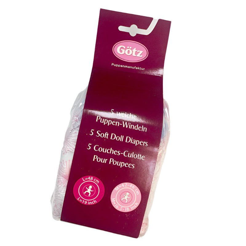 Poppenluiers voor poppen van 42 - 48 cm - set van 5 - Poppenaccessoires Götz - In den Olifant