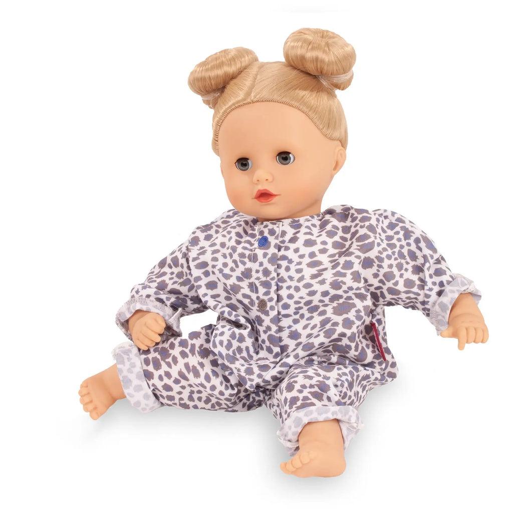 Poppenoutfit Boutique Combi Blue Tiger - voor babypoppen 30 - 33 cm - Poppenkleding Götz - In den Olifant