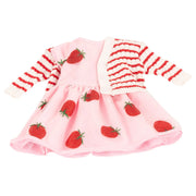 Poppenoutfit Boutique Combi Glitzerbeere - voor staanpoppen 45 - 50 cm - Poppenkleding Götz - In den Olifant