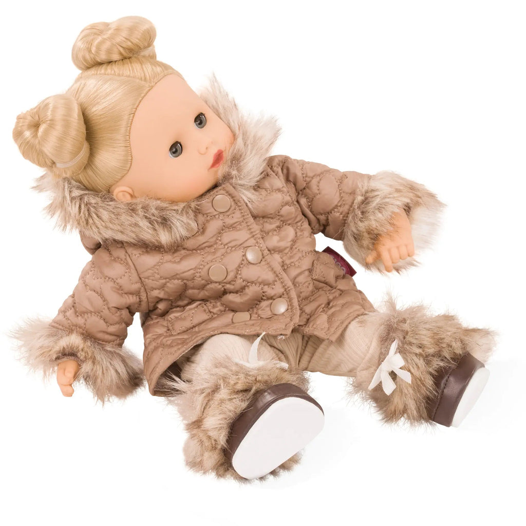 Poppenoutfit Boutique Combi Pink Winter - voor poppen van 30 - 36 cm - Poppenkleding Götz - In den Olifant
