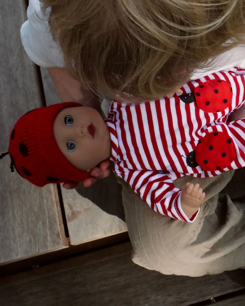 Poppenoutfit Boutique Romper Ladybug - voor poppen van 30 - 33 cm - Poppenkleding Götz - In den Olifant
