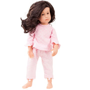 Poppenpyjama Boutique Pyjama Ponpon - voor staanpoppen 45 - 50 cm - Poppenkleding Götz - In den Olifant