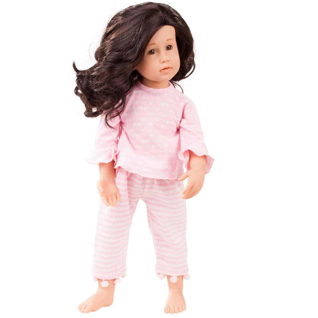 Poppenpyjama Boutique Pyjama Ponpon - voor staanpoppen 45 - 50 cm - Poppenkleding Götz - In den Olifant