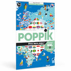 Educatieve Xxl Poster + 200 Stickers Flags | 6-12 Jaar