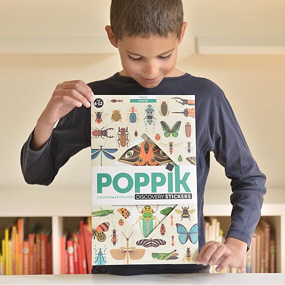 Educatieve Xxl Poster + 44 Stickers Insect | 6-12 Jaar