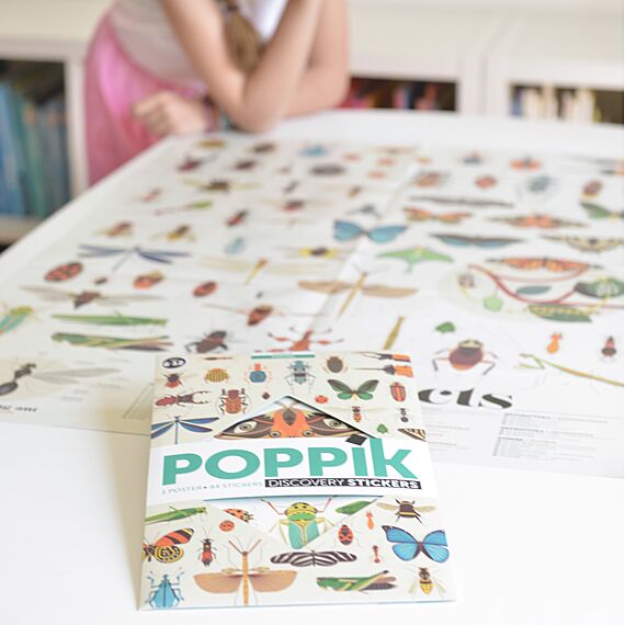 Educatieve Xxl Poster + 44 Stickers Insect | 6-12 Jaar