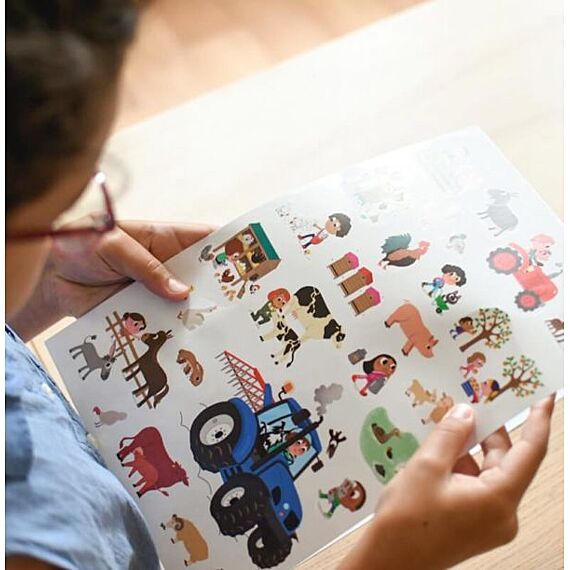 Mini Discovery Poster + 27 Stickers Farm | 3-8 Jaar