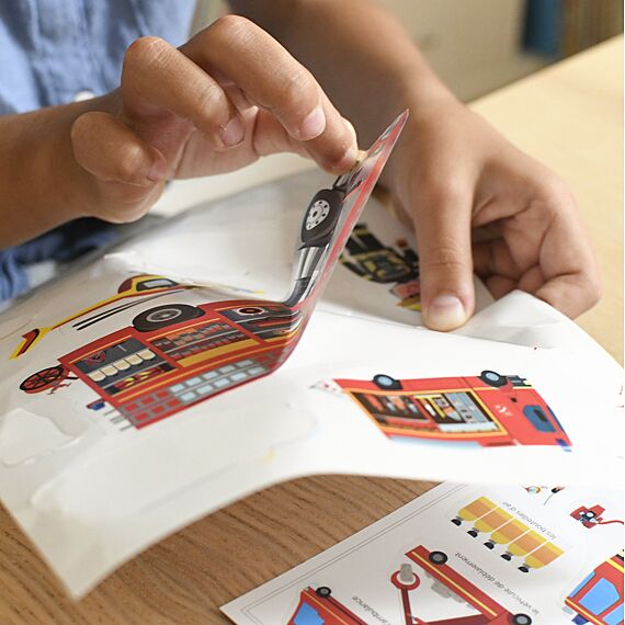 Mini Discovery Poster + 30 Stickers Fireman | 3-8 Jaar