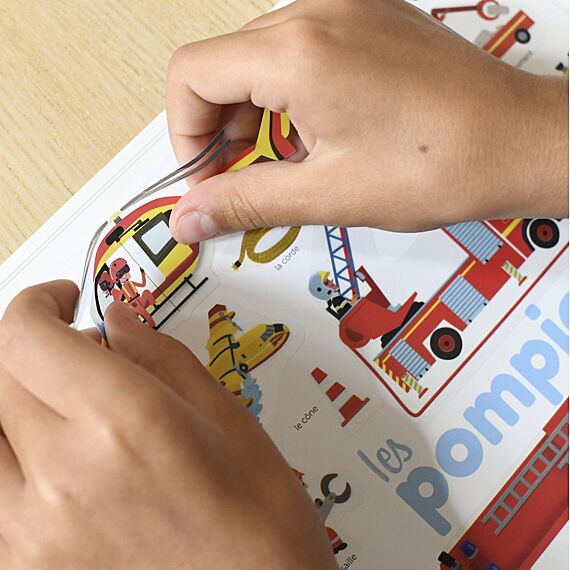 Mini Discovery Poster + 30 Stickers Fireman | 3-8 Jaar