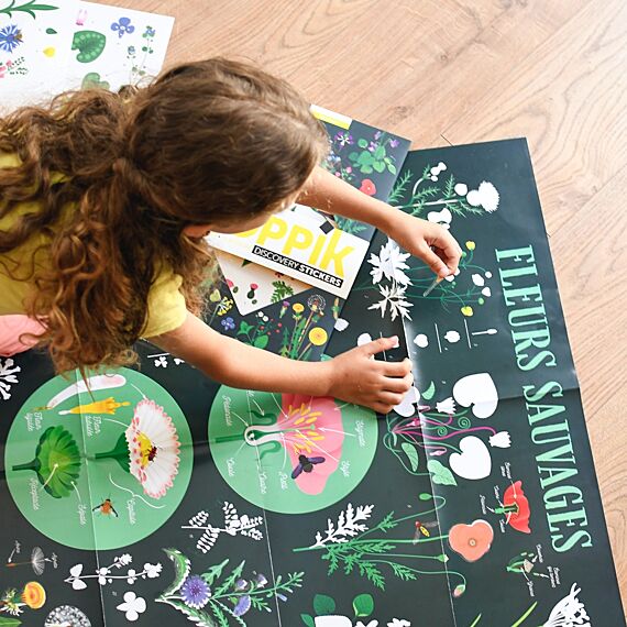 Educatieve Xxl Poster + 51 Stickers Botanic | 7-12 Jaar