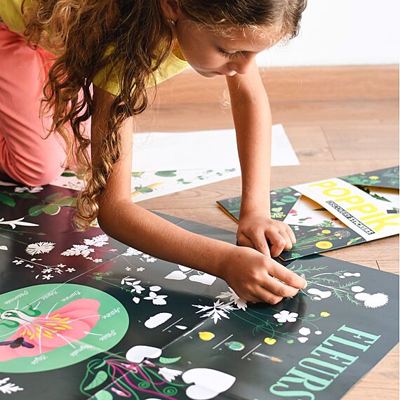 Educatieve Xxl Poster + 51 Stickers Botanic | 7-12 Jaar