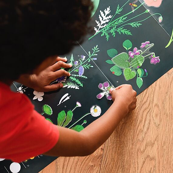 Educatieve Xxl Poster + 51 Stickers Botanic | 7-12 Jaar