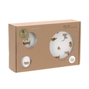 Porseleinen eetset met siliconen antislip Little Mateys Royal Blue - set van 3 - Aan tafel Lässig - In den Olifant