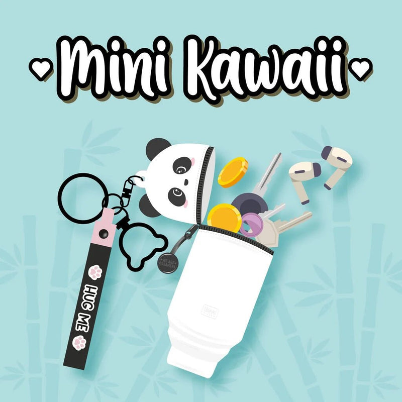 Portemonneetje met sleutelhanger Mini Kawaii - Panda - Tassen en portemonnees Legami - In den Olifant