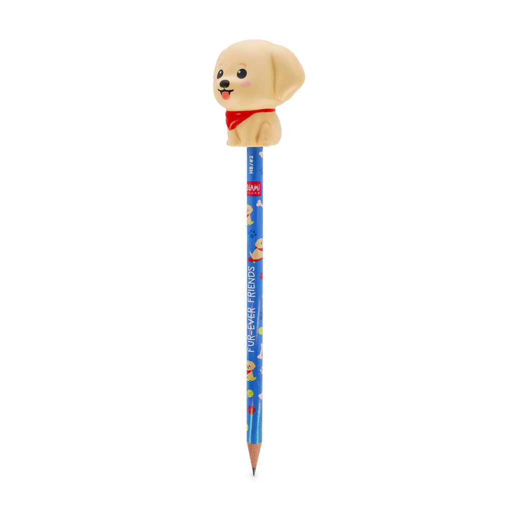 Potlood met Squishy Puppy - Schrijfwaren Legami - In den Olifant