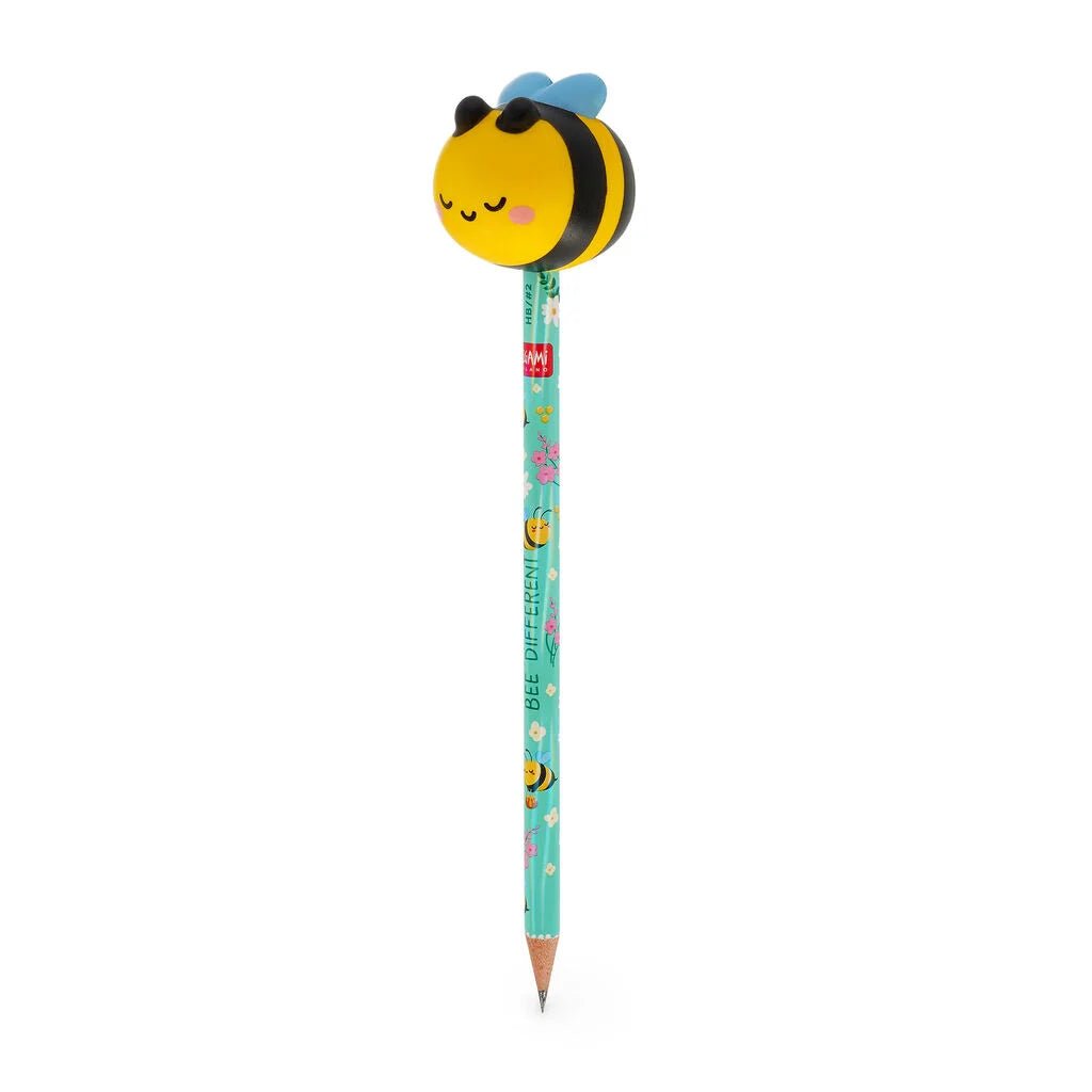 Potlood met squishy Squeezies - Bee - Schrijfwaren Legami - In den Olifant
