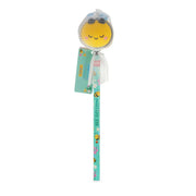 Potlood met squishy Squeezies - Bee - Schrijfwaren Legami - In den Olifant