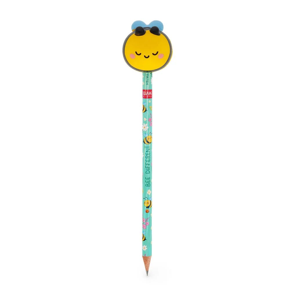 Potlood met squishy Squeezies - Bee - Schrijfwaren Legami - In den Olifant