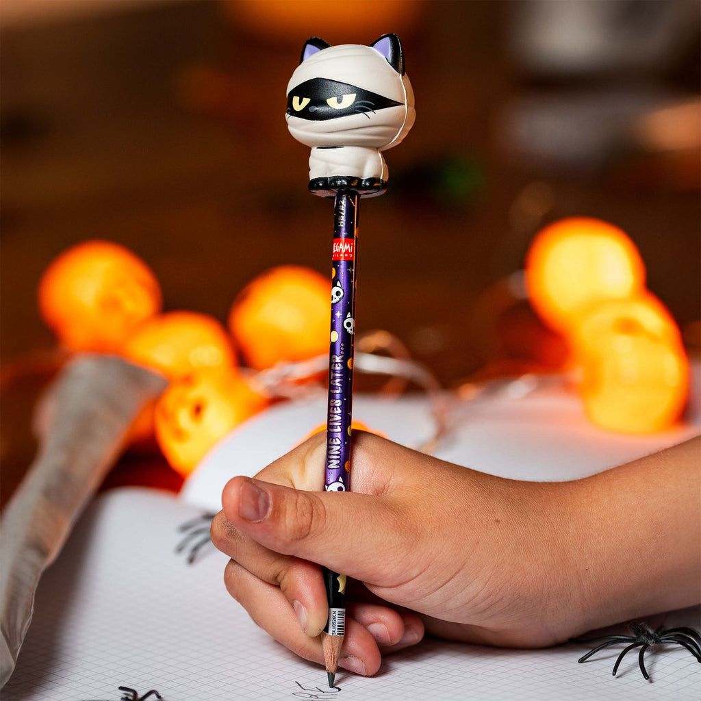 Potlood met squishy Squeezies - Poesje - Schrijfwaren Legami - In den Olifant