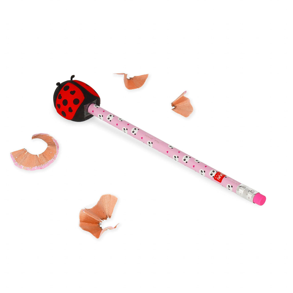 Potloodslijper Mini Friends Pencil Sharpener - Ladybug - Schrijfwaren Legami - In den Olifant