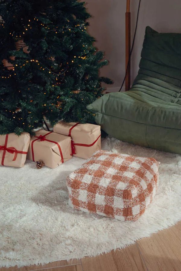 Pouf Vichy Toffee - Kinderzetels en poefs Lorena Canals - In den Olifant