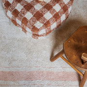 Pouf Vichy Toffee - Kinderzetels en poefs Lorena Canals - In den Olifant