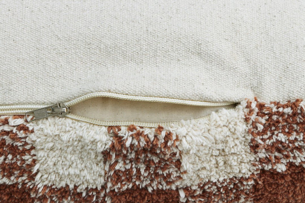 Pouf Vichy Toffee - Kinderzetels en poefs Lorena Canals - In den Olifant