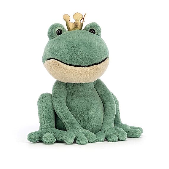 Knuffel Kikker Fabian Frog Prince | 23 Cm