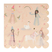 Princess Large Napkins - set van 16 - Servetten Meri Meri - In den Olifant