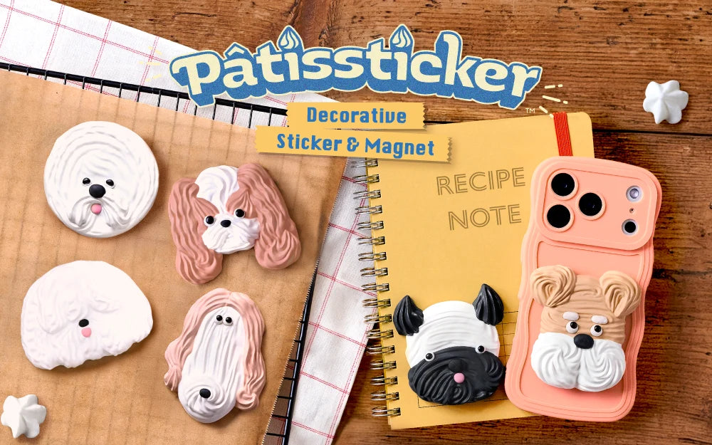 Pâtissticker Meringue Dogs Series