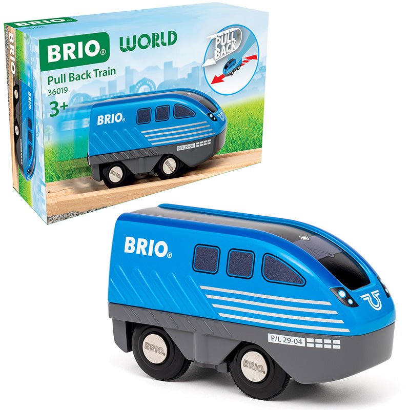 Pull Back speelgoedtrein - Treinen Brio - In den Olifant