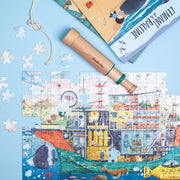 Puzzel de boot De ontdekker Le Jardin du Moulin - 200 stukjes - Legpuzzels Moulin Roty - In den Olifant