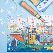 Puzzel de boot De ontdekker Le Jardin du Moulin - 200 stukjes - Legpuzzels Moulin Roty - In den Olifant