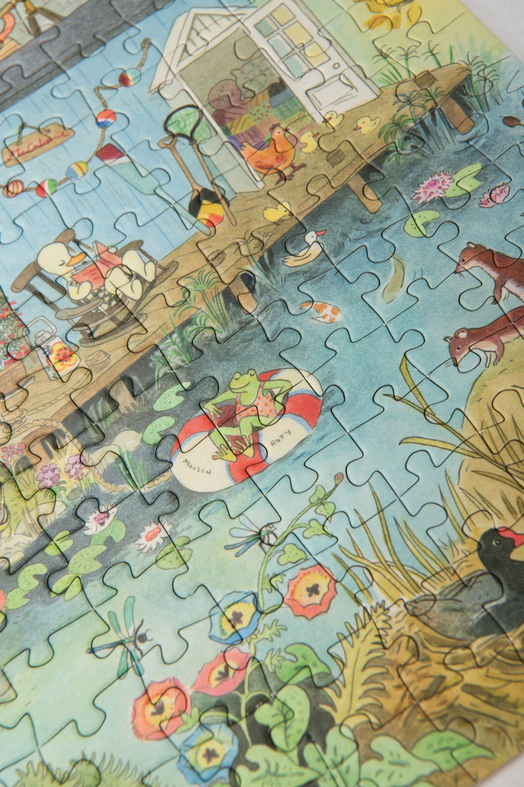 Puzzel La Grande Famille - 500 stukjes - Legpuzzels Moulin Roty - In den Olifant