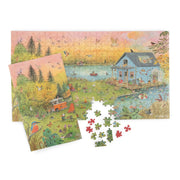 Puzzel La Grande Famille - 500 stukjes - Legpuzzels Moulin Roty - In den Olifant