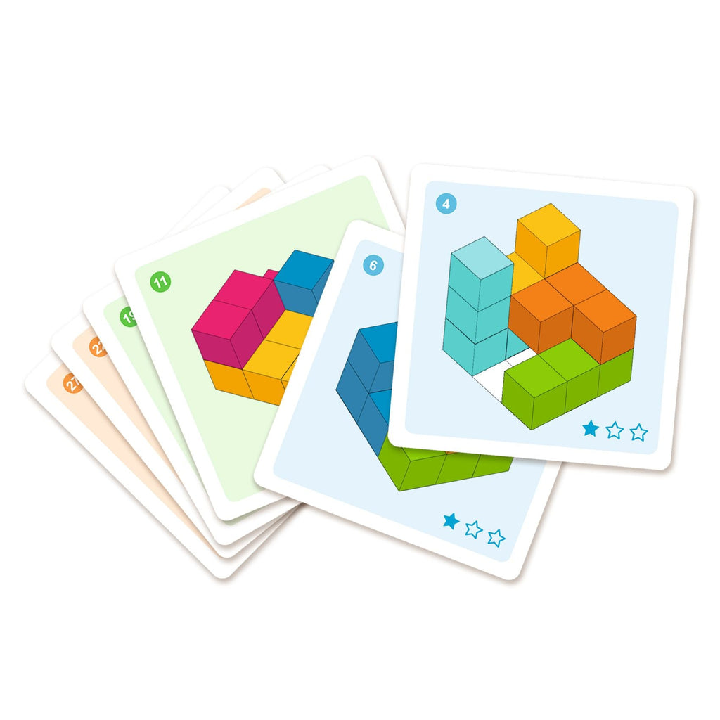 Puzzelspel Cubissimo - Educatieve spelletjes Djeco - In den Olifant