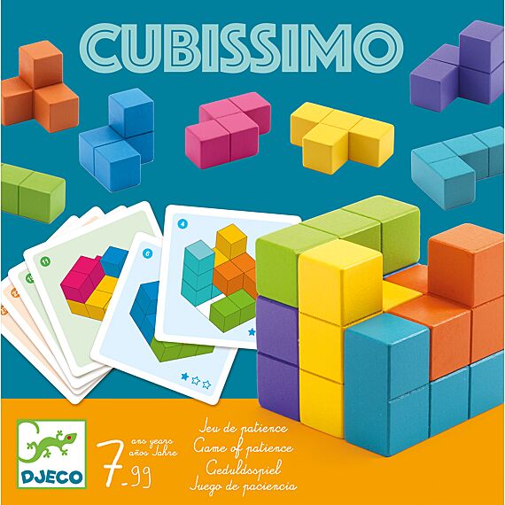 Puzzelspel Cubissimo - Educatieve spelletjes Djeco - In den Olifant